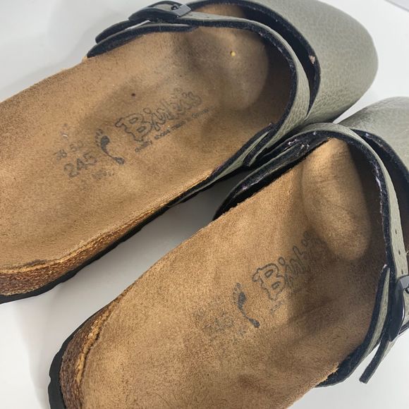 Birkenstock Birkis Maria Olive Green Mary Jane Clogs size 38 - Picture 6 of 8